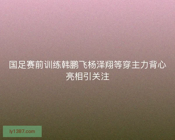 国足赛前训练韩鹏飞杨泽翔等穿主力背心亮相引关注