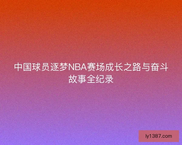 中国球员逐梦NBA赛场成长之路与奋斗故事全纪录